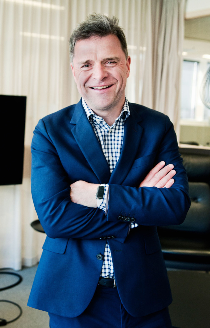 Espen Egil Hansen, 52 ans, occupe le poste de directeur de la rédactionde l’Aftenposten depuis 2013.