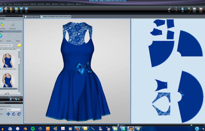 Le logiciel Modaris inclut notamment le prototypage virtuel 3D.