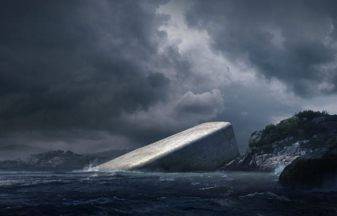 L’Under est conçu pour respecter l’environnement sauvage et imprévisible de la côté norvégienne.