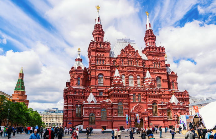 La Place Rouge à Moscou.