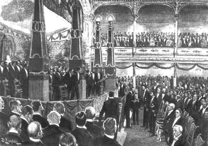 La première cérémonie du Prix Nobel, en 1901.