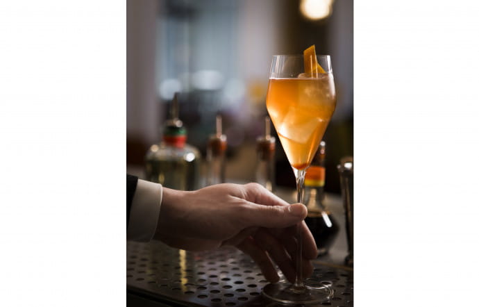 Le Tonka Sazerac du chef Thireau, l’un de ses cocktails favoris.