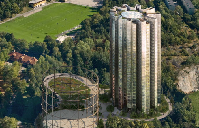 Gasklockan, les travaux pour cette tour d’habitation de 90 mètres d’hauteur seront achevés .