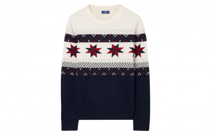 Pull en laine mérinos, Gant.