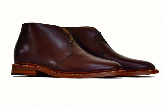 Oakstreet Bootmakers, Oxblood Calfskin Campus Chukka.
