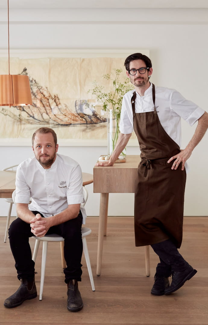 Le chefs Jacob Holmström et Anton Bjuhr du Gastrologik.