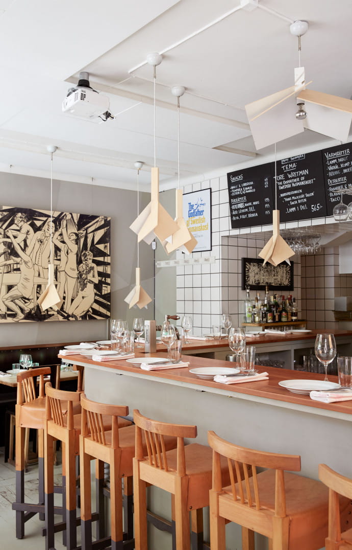 Le restaurant-concept-store Woodstockholm.