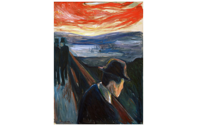 Sick Mood at Sunset, Despair, Edvard Munch, 1892.