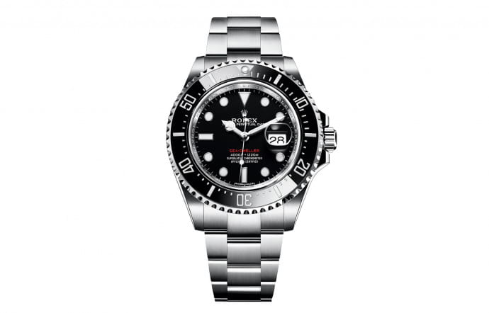 Cadran noir : l’Oyster Perpetual Sea-Dweller de Rolex, 10 400 €.