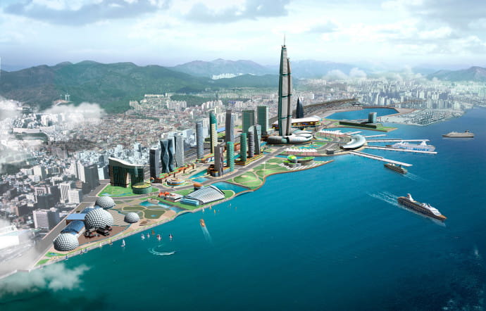Projet de réaménagement du North Port. Une reconversion résidentielle et touristique qui vise à offrir un front de mer digne de la future métropole maritime.