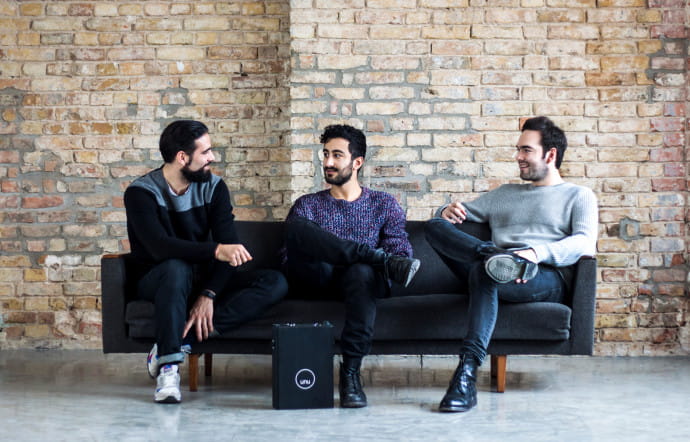 Mathieu Caudal, Elias Atahi et Pascal Blum, fondateurs d’ unu.