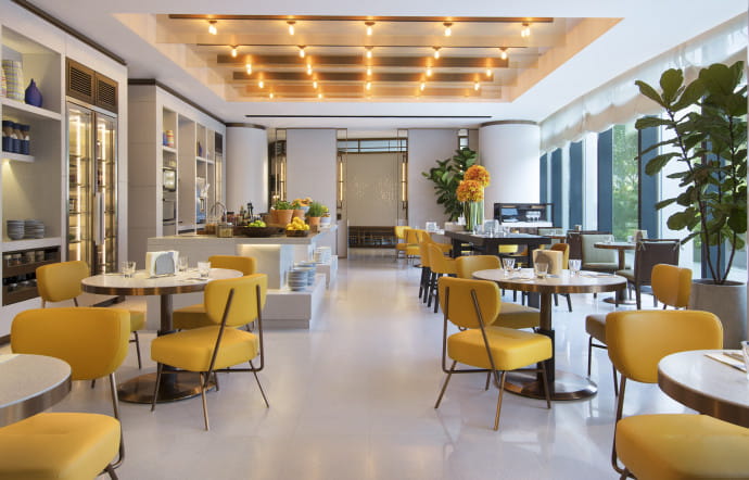 Icehaus, l’un des nombreux restaurants de l’hôtel.