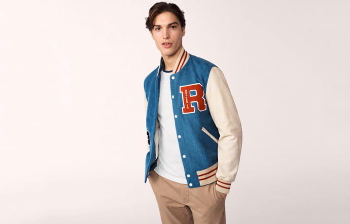 GANT Rugger Veste Letterman, 749 €, disponible ici.