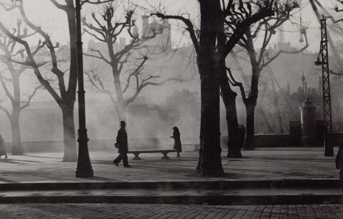 Les quais de la Saône dans le brouillard, 1933.