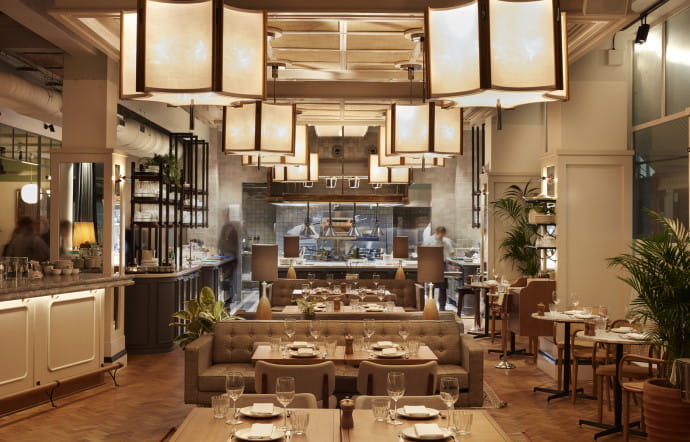 Le restaurant Mortimer House Kitchen.