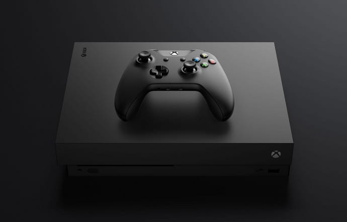 XBox One X, Microsoft.