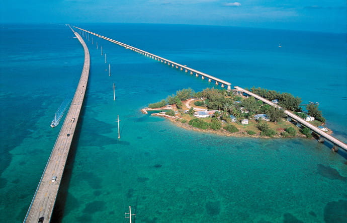 La South 1, route mythique qui descend jusqu’à Key West.