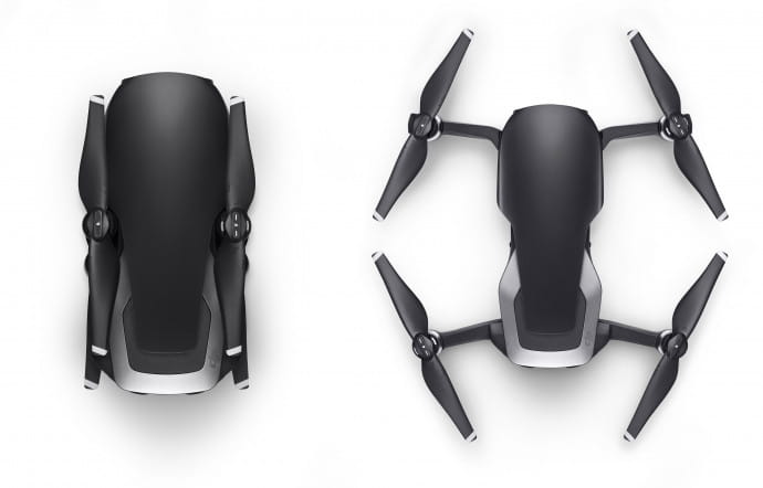 Les ailes escamotables du DJI Mavic Air.