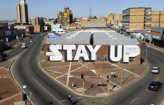Maboneng, un quartier populaire et industriel devenu en quelques années un spot tendance de la ville.
