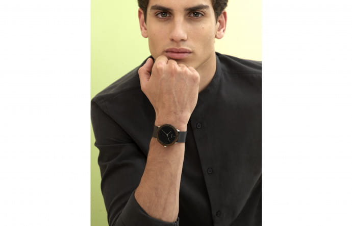 Montre Stainless en teck.