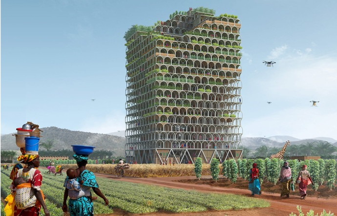 Mashambas Skyscraper, projet de tour d’agriculture verticale en Afrique.