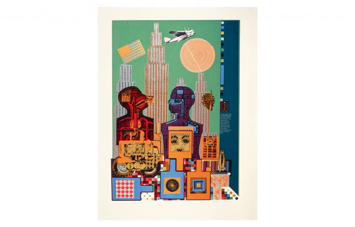 Eduardo Paolozzi, As is When: Wittgenstein in New York, 1965.