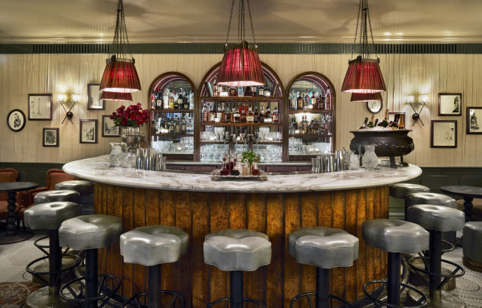 Le bar à champagne.