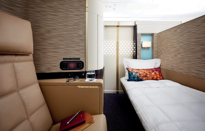 La suite en première classe dans les A380 d’Etihad Airways.