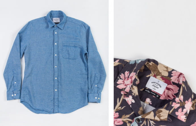 Chemises Teca Sky et Vintage Flannel, 110 €.