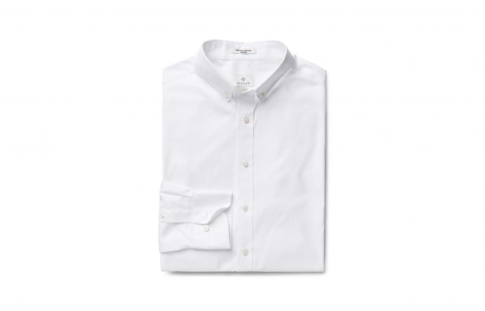 Chemise Oxford ajustée Pinpoint, Gant.