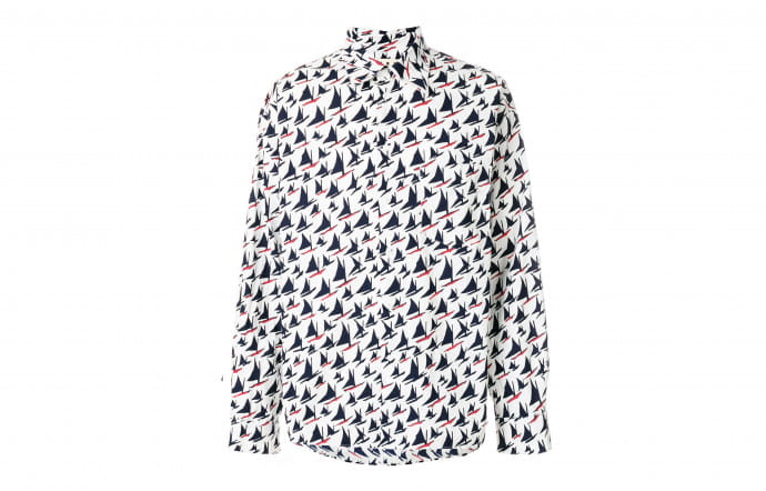 Sail boat print shirt, Marni.
