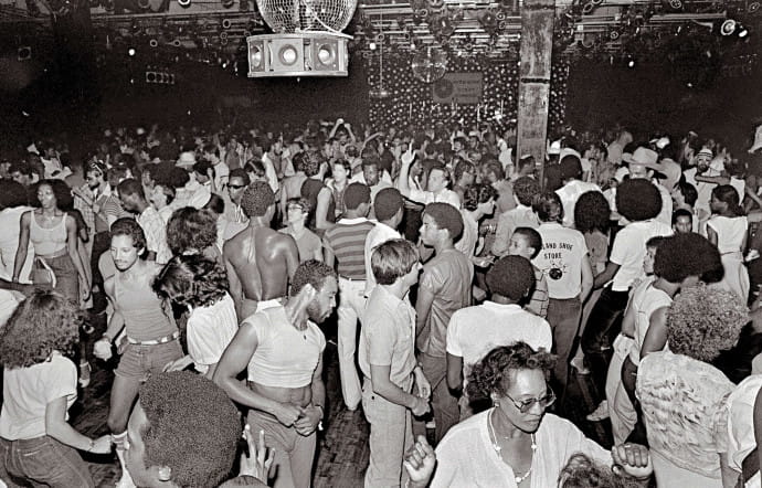 Le « Dance floor » du Paradise Garage, à New York, 1978.
