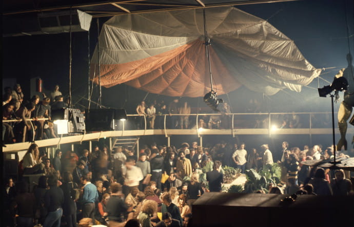 Le Space Electronic de Florence, aménagé en 1971 par Gruppo 9999.