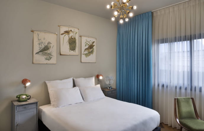 L’une des 35 chambres du Dave, dernier-né des Brown Hotels à Tel Aviv.