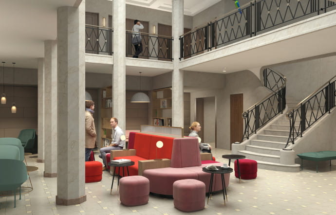 L’hôtel du futur espace Voltaire, qui abritera également une crèche, un bar speakeasy et un jardin de 1000 m².