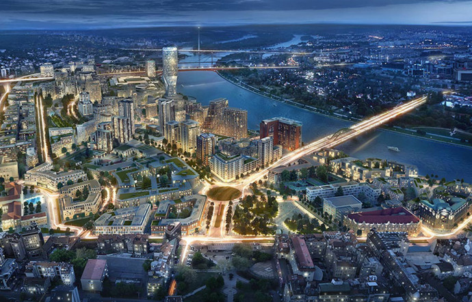 Le projet Belgrade Waterfront, très controversé, mené par Eagle Hills, une société d’Abou Dhabi.
