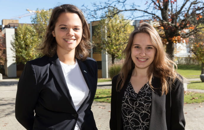 Lara et Chiara, nos guides d’un jour.