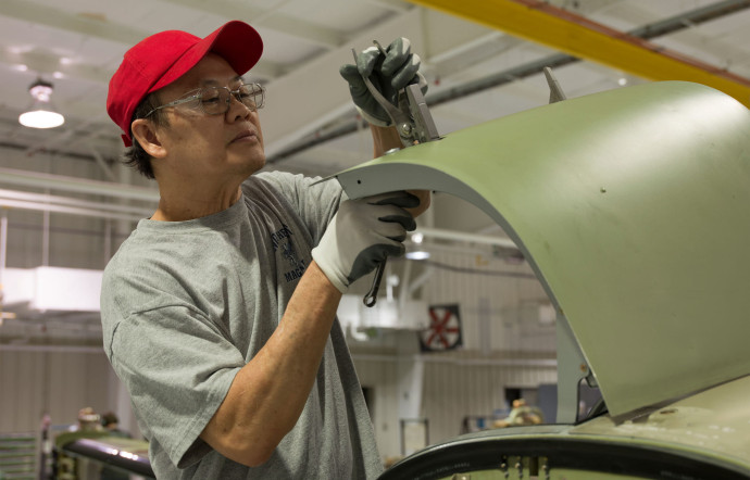 L’usine Beechcraft de Wichita (Kansas) produit le Bonanza depuis 1947, un record de longévité inégalé dans le monde de l’aviation.