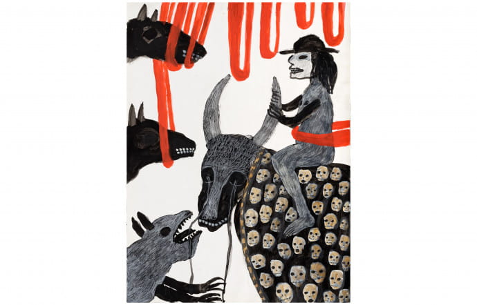 Artistes suisses contemporains : oeuvre de Annette Barcelo, galerie Anne de Villepoix (Paris).