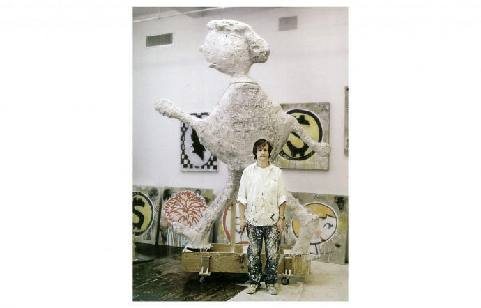 Donald Baechler dans son atelier new-yorkais.