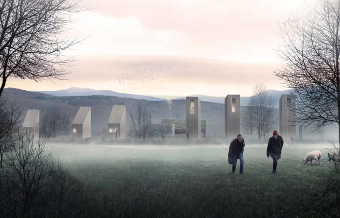L’hôtel a été imaginé par le studio Reiulf Ramstad Arkitekter, basé à Oslo.