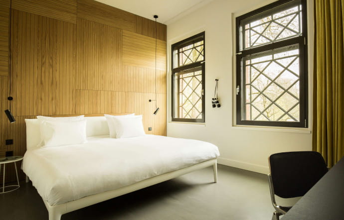 L’une des chambres de l’hôtel.