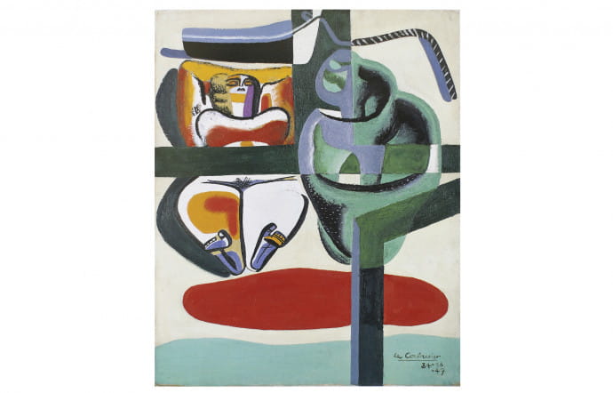 Baigneuse, barque et coquillage, Le Corbusier.