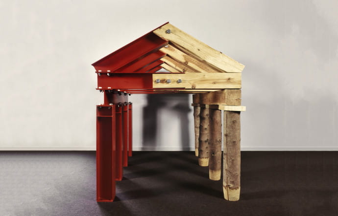 Adorno’s Hut, Ian Hamilton Finlay, 1986 – 87.