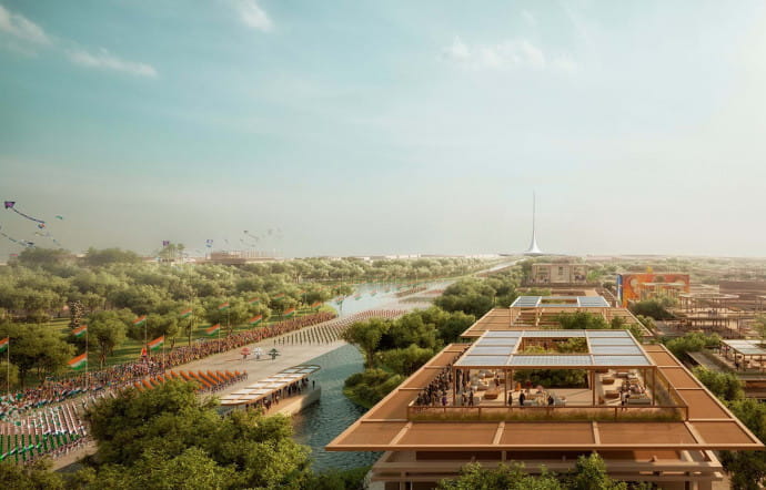Amaravati, le projet de Foster + Partners en Inde.