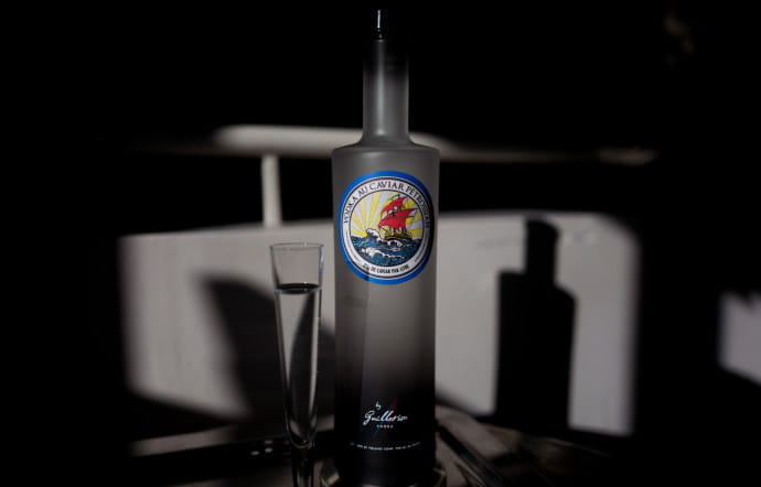 Vodka au caviar Petrossian.