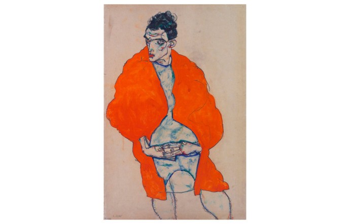 Arts classique et moderne : les expositions à voir avant l’été /Standing male figure (self-portrait), Egon Schiele,1914.