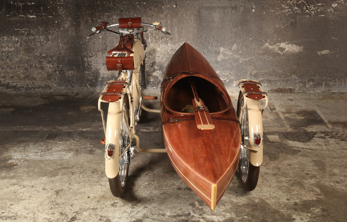 Le cycle-kayak de Luca Agnelli.