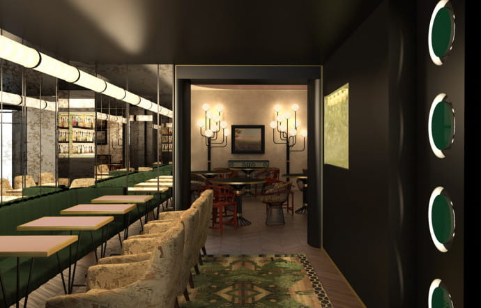 Le bar de l’Hôtel du Rond-Point des Champs-Elysées s’appellera Daphné d’après l’écrivaine Daphné du Maurier qui y a connu ses premières amours interdites.