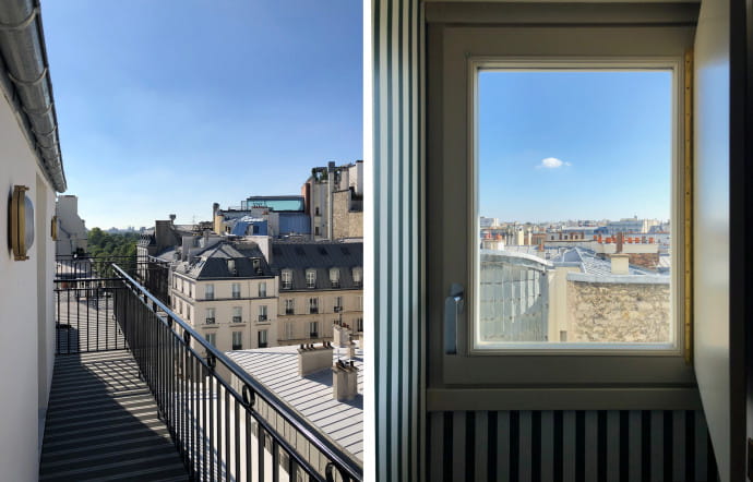 La vue depuis l’une des suites de l’hôtel (suivez-nous sur Instagram).